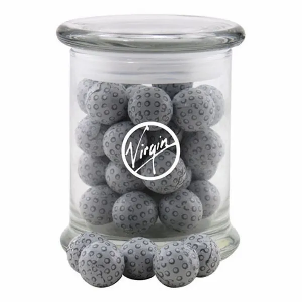 Jar with Chocolate Golf Balls - SG700 - Bottle Openers Now