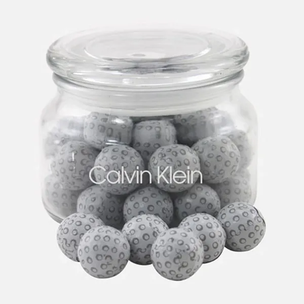 Jar with Chocolate Golf Balls - SG200 - Bottle Openers Now