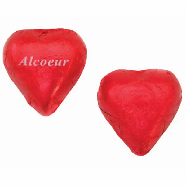 Imprinted Chocolate Foiled Hearts - Bottle Openers Now