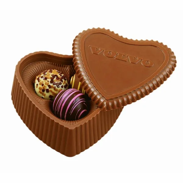 Heart Box with 3 Filled Assorted Truffles - Bottle Openers Now