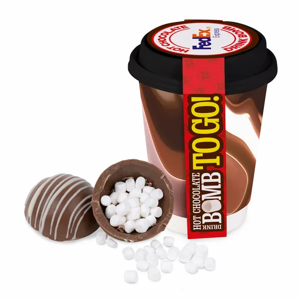 To-Go 12 oz. Cup with Hot Cocoa Bomb - Bottle Openers Now