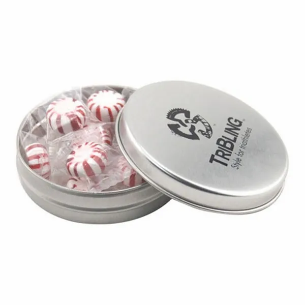 Round Tin with Starlight Peppermints - SBF2900 - Bottle Openers Now