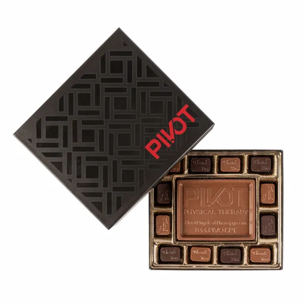 Small Custom Chocolate Delight Gift Box 8" - Bottle Openers Now