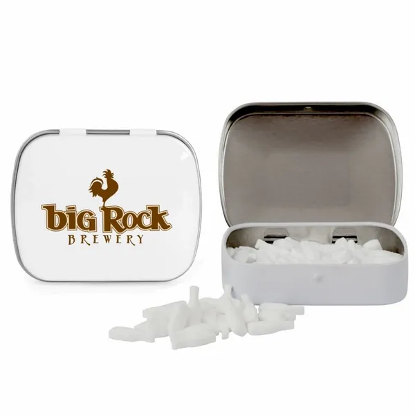 Domed Tin with Bottle Shaped Mints - Bottle Openers Now