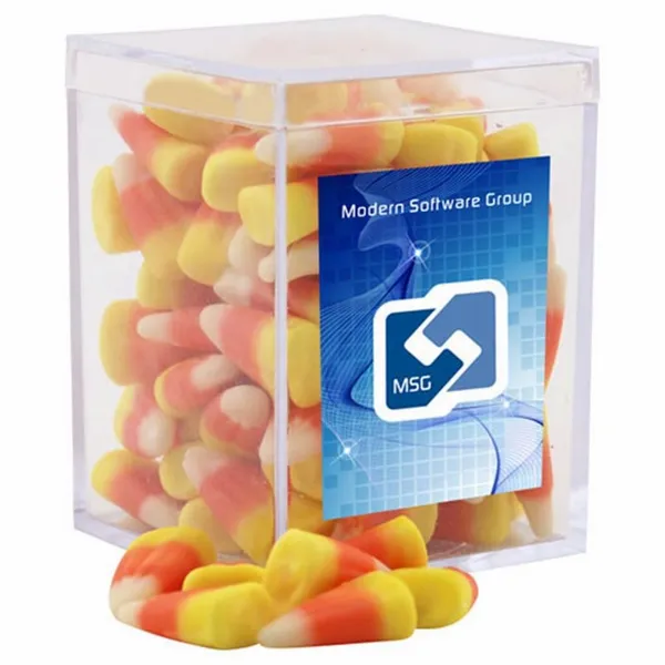 Acrylic Box with Candy Corn - Small - Bottle Openers Now