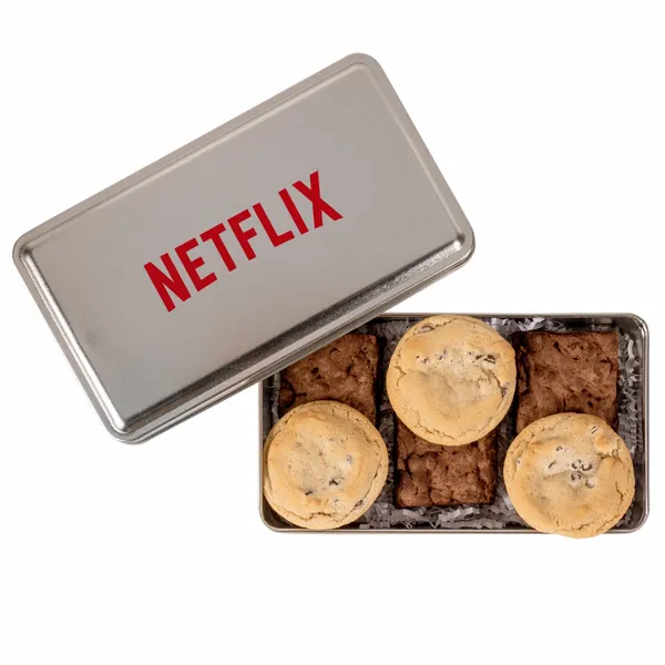 Fresh Beginnings Fudge Brownies & Chocolate Chip Cookies in Tin - Bottle Openers Now