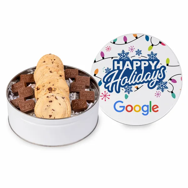 Molded Chocolate and Chocolate Chip Cookie Tin I - Bottle Openers Now