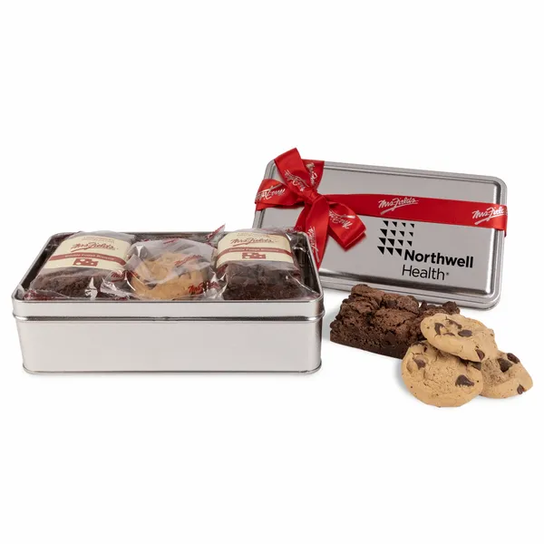 Mrs. Fields® Double Fudge Brownie and Cookie Tin - Bottle Openers Now