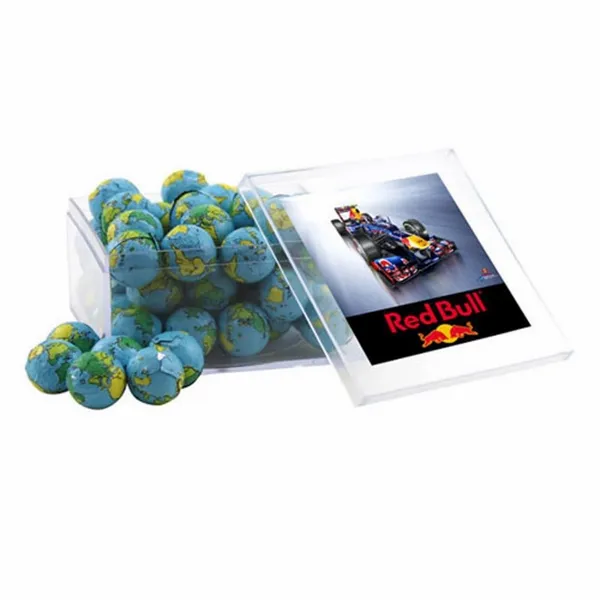 Acrylic Box with Chocolate Globes - Large - Bottle Openers Now