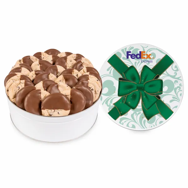 Fresh Beginnings Dipped Chocolate Chip Cookie Tin (Large) - Bottle Openers Now