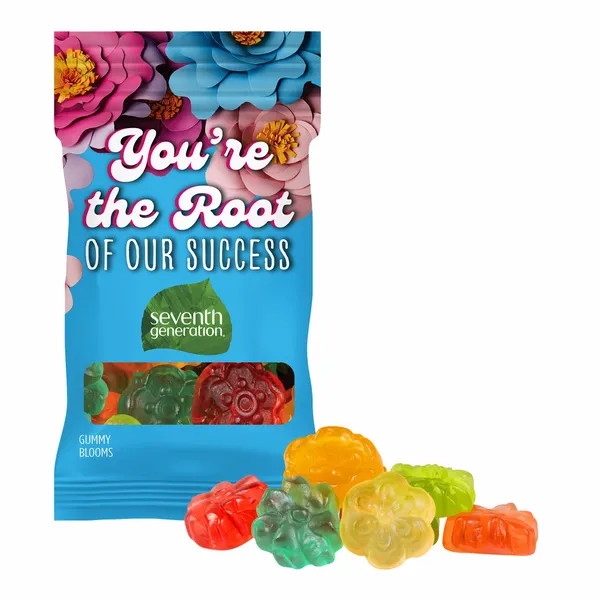 Clever Candy 1oz. Full Color DigiBag™ with Gummy Blooms - Bottle Openers Now