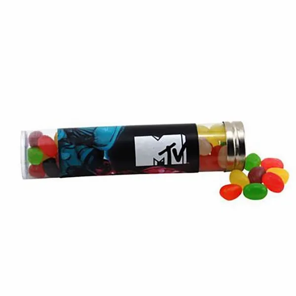 Large 6" Candy Tube with Assorted Jelly Beans - Bottle Openers Now