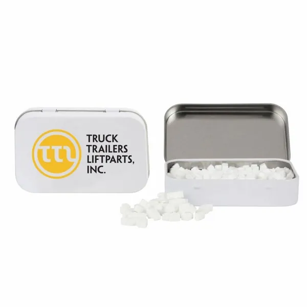 Rectangular Tin with Truck Shaped Mints - Bottle Openers Now