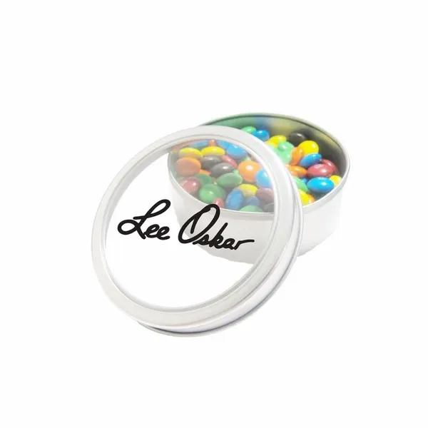 M&M'S® in Large Top View Tin - Bottle Openers Now