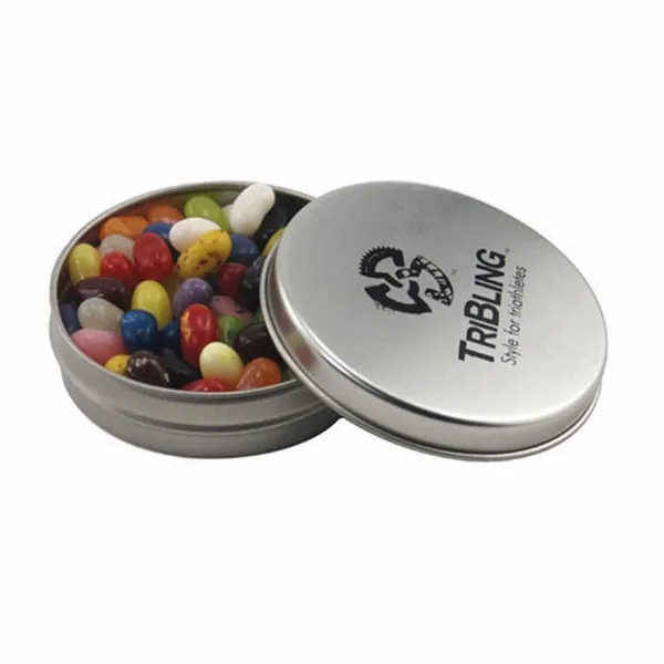 Round Tin with Jelly Bellies - SBF2900 - Bottle Openers Now