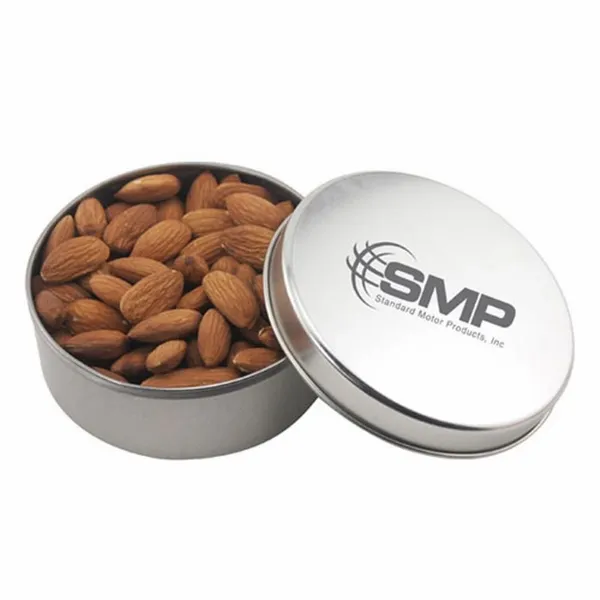 Round Tin with Almonds 3" Top - Bottle Openers Now