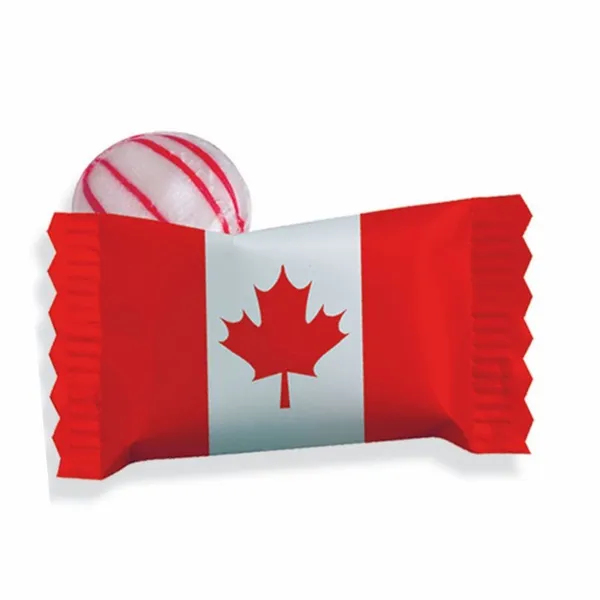 Individual Canadian Peppermint Stock Wrapped Candy - Bottle Openers Now