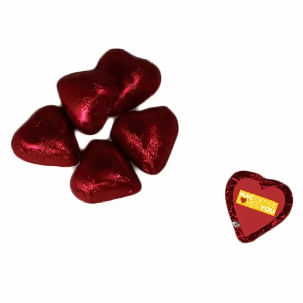 Individually Wrapped Chocolate Hearts - Bottle Openers Now