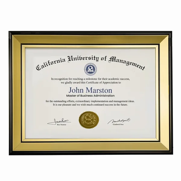 Photo Frame Certificate