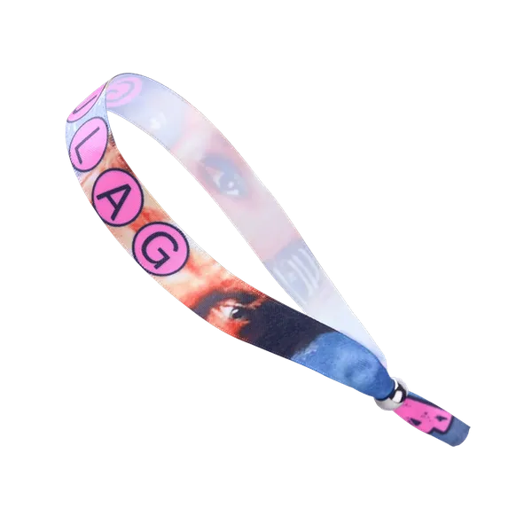 Full Color Satin Cloth Wristbands
