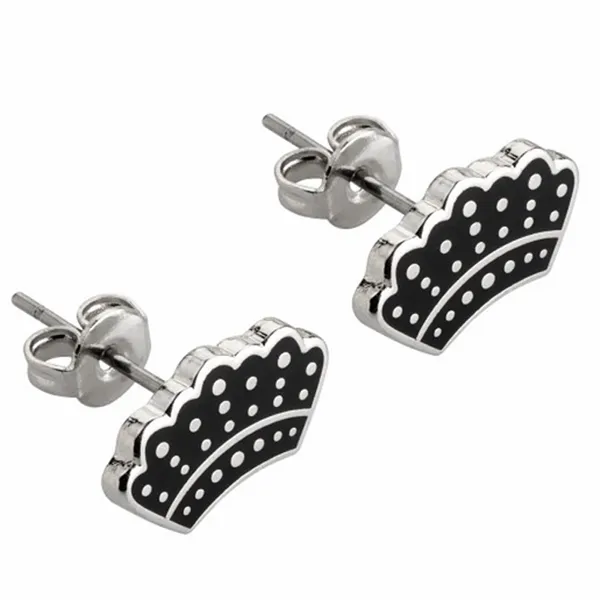Hard Enamel Metal Earrings