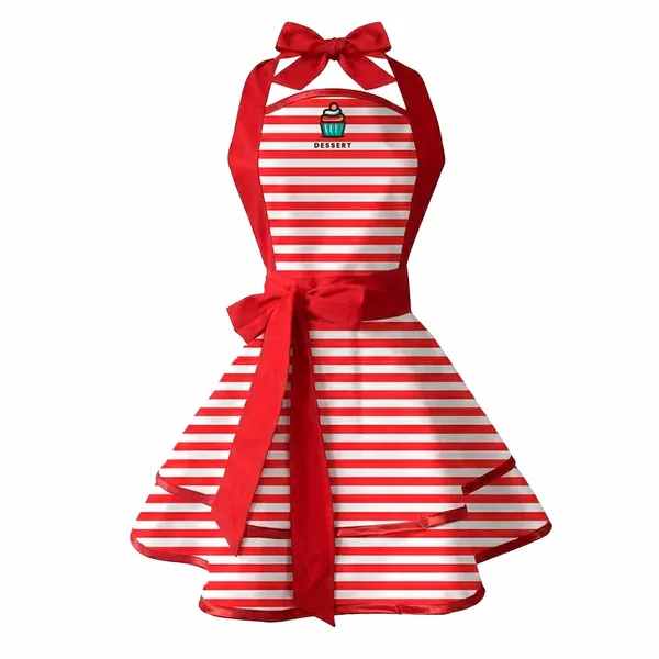 Classic Stripe Double Layer Cotton Aprons - Bottle Openers Now