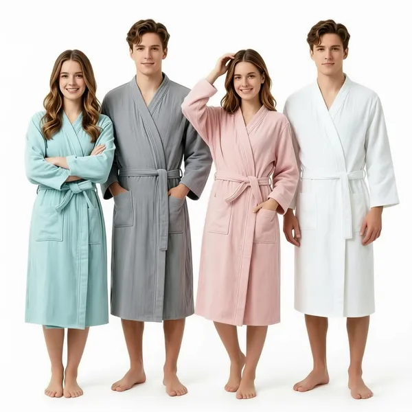 4 Layer Gauze Cotton Bathrobes - Bottle Openers Now