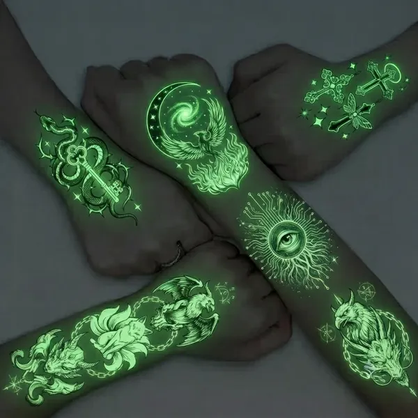 Glow Tattoos with Colorful Imprint - Bottle Openers Now