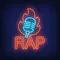 Rap Microphone Flame Neon Sign - Bottle Openers Now