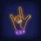 Rock Gesture Neon Sign - Bottle Openers Now