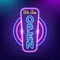 We are Open Vertical Neon Sign - Bottle Openers Now