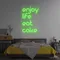 Enjoy Life Eat Cake Neon Sign - Bottle Openers Now