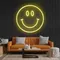 Yellow Neon Smile Sign - Bottle Openers Now
