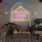 Retro Open Neon Sign - Bottle Openers Now
