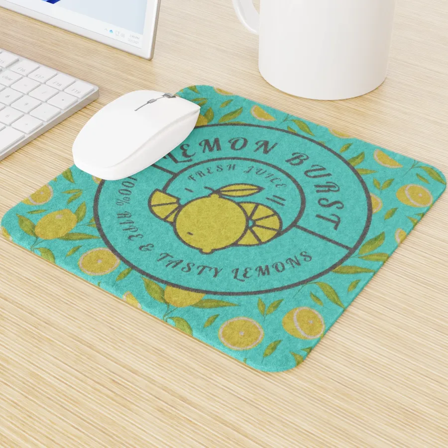 Custom Wool Felt Mouse Pad - Bottle Openers Now