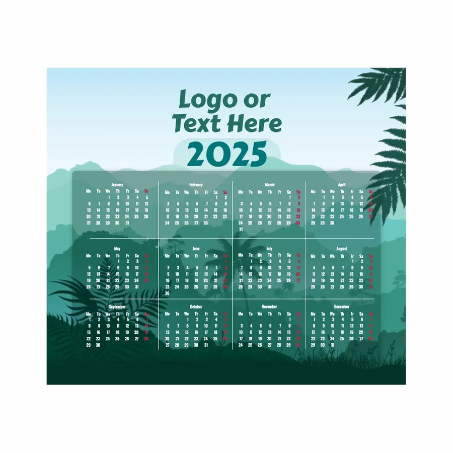 Nature Mouse Pad with Calendar - Bottle Openers Now