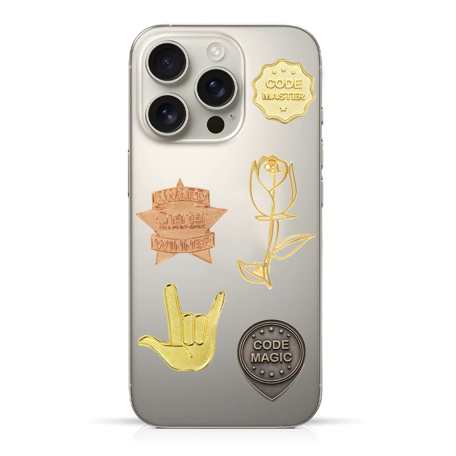 Phone Metal Badge Stickers - Bottle Openers Now