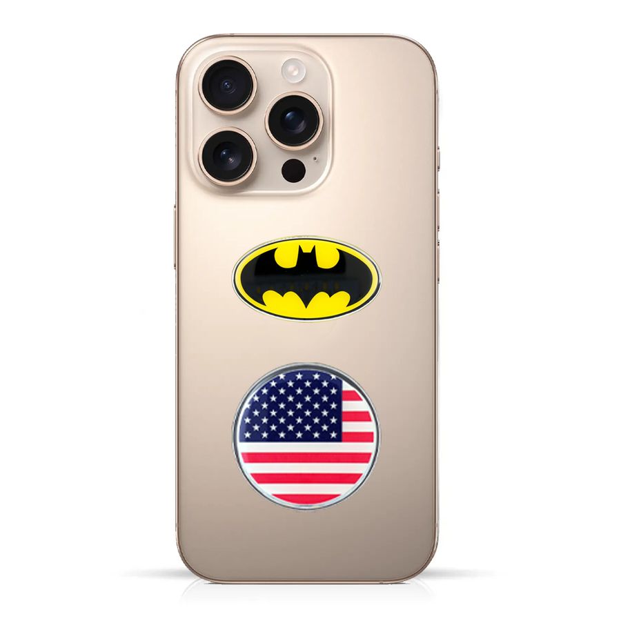 Phone Metal Badge Stickers - Bottle Openers Now