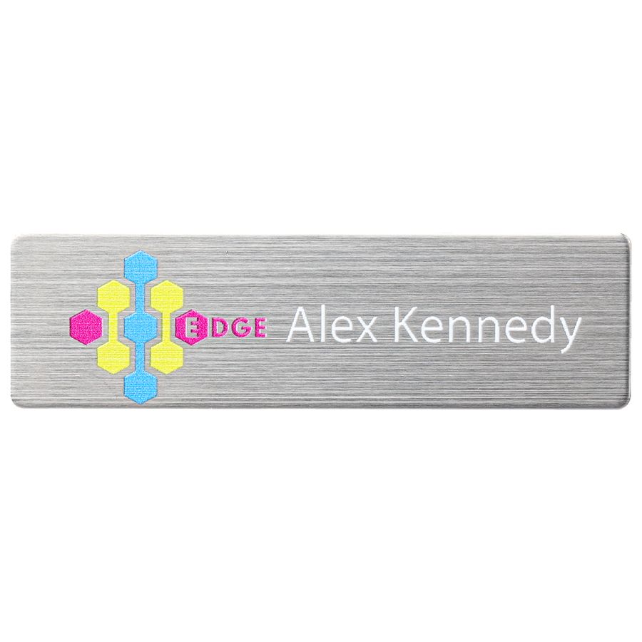 UV Printed Name Badges - Bottle Openers Now