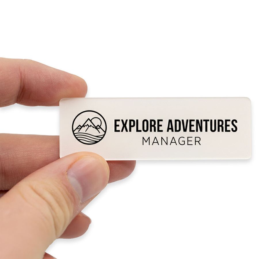 Acrylic Name Badges - Bottle Openers Now