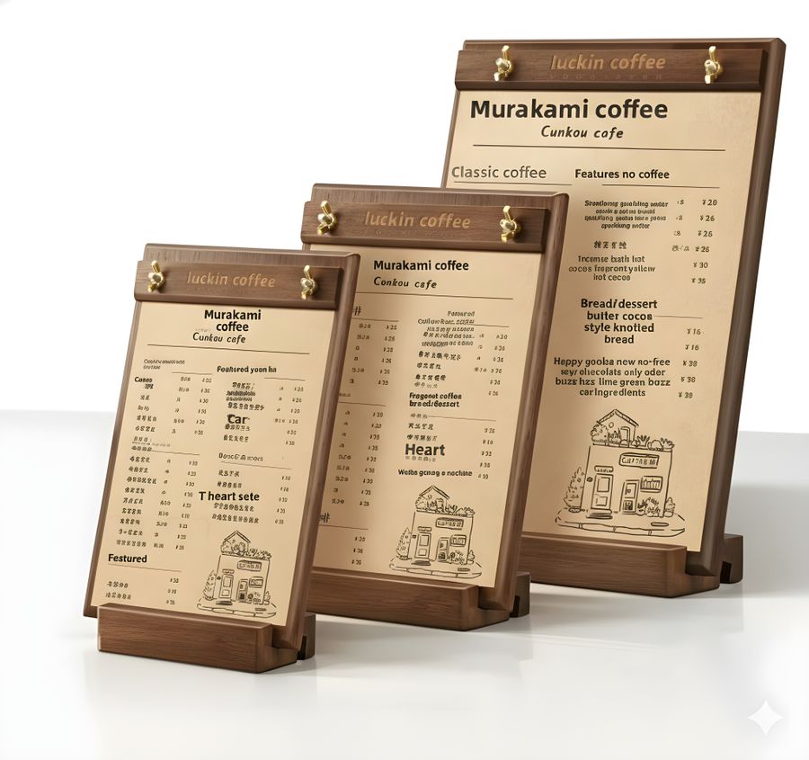 Wood Menus - Bottle Openers Now