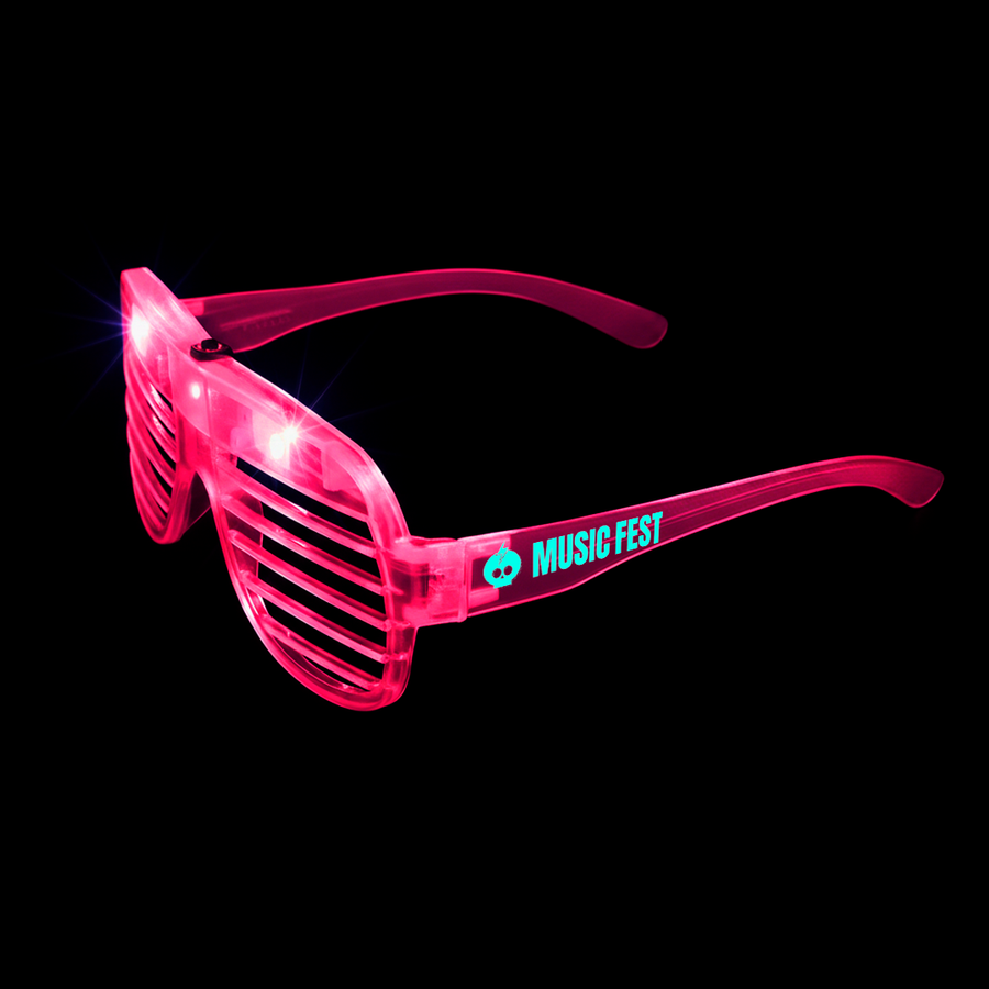 Light-Up LED Slotted Glasses - Bottle Openers Now