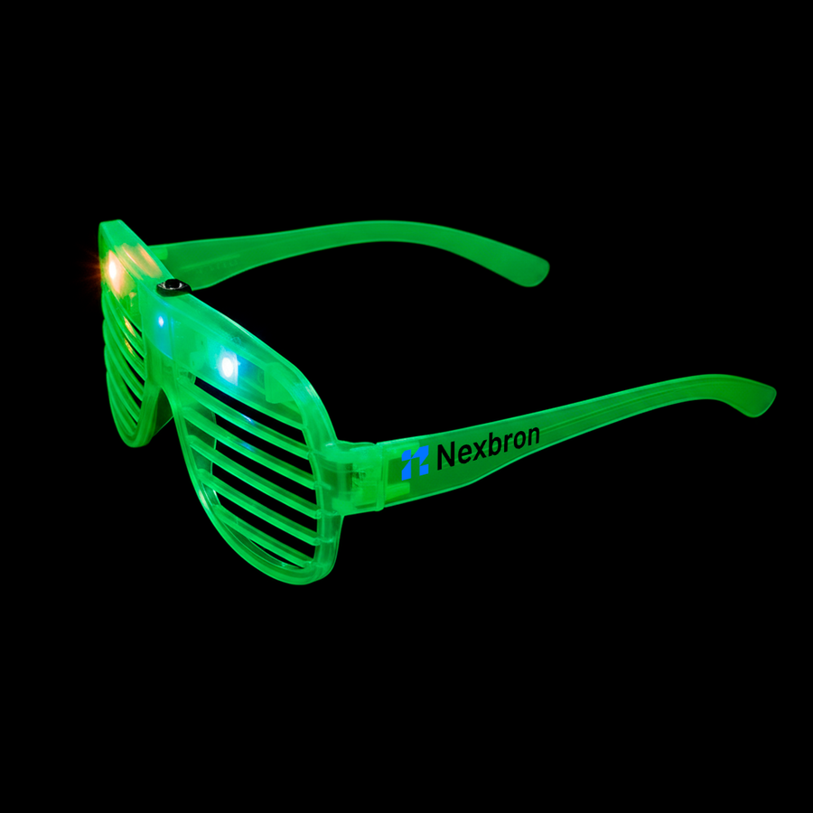 Light-Up LED Slotted Glasses - Bottle Openers Now