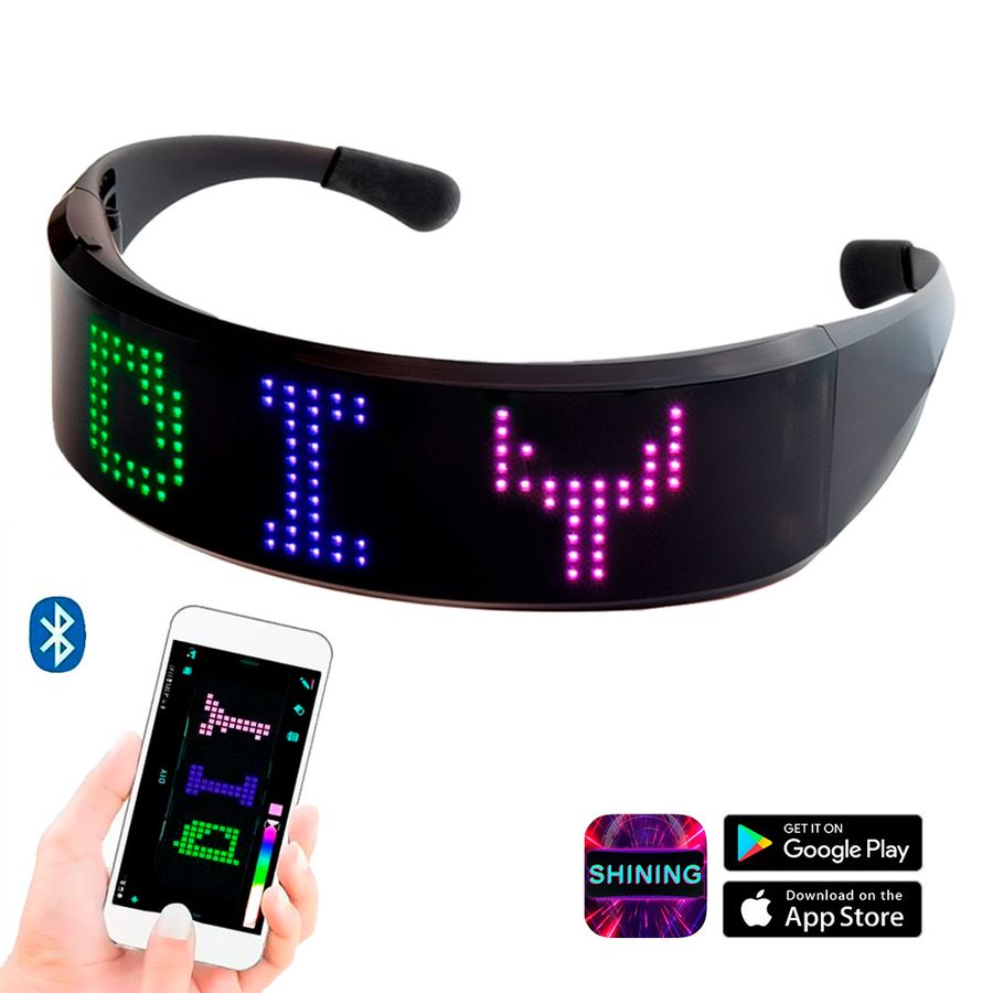 LED Light Up Glasses with Bluetooth - Bottle Openers Now