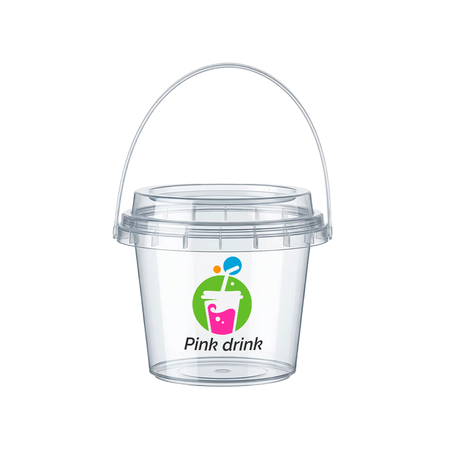 Premium Transparent Drink Buckets - Bottle Openers Now