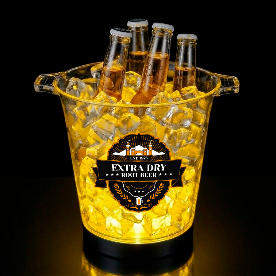 Multi-Color Light-Up Drink Buckets - Bottle Openers Now