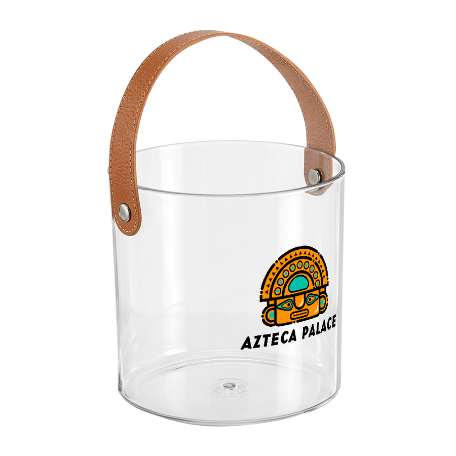Leather-Strap Clear Drink Buckets - Bottle Openers Now