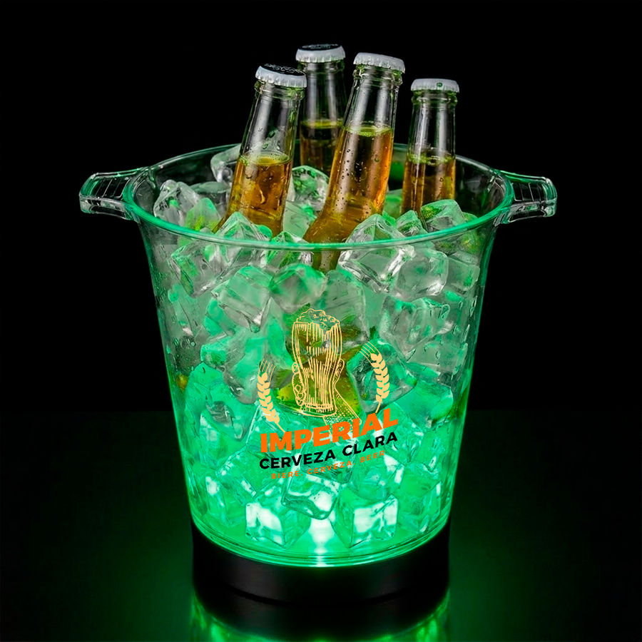 Multi-Color Light-Up Drink Buckets - Bottle Openers Now