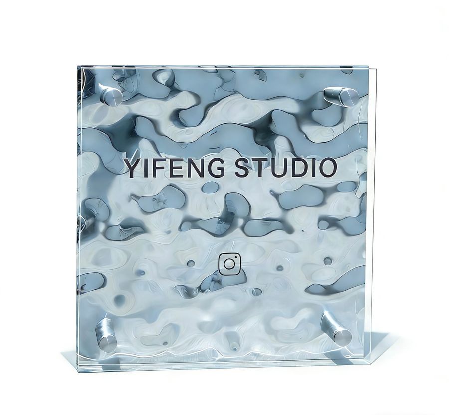 Ripple Texture Acrylic Door Signs - Bottle Openers Now