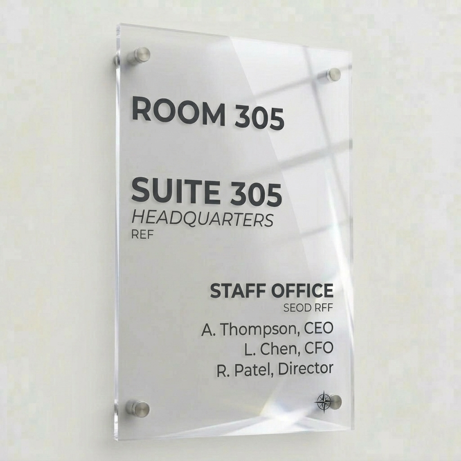 Colorful Acrylic Door Signs - Bottle Openers Now